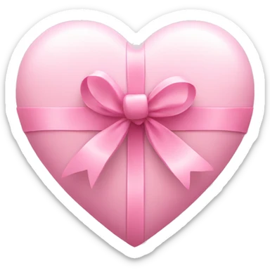 gift heart soft pink color  sticker