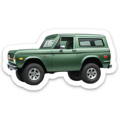 Ford Bronco Grey Green sticker