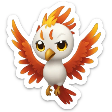 un pheonix qui pleure sticker