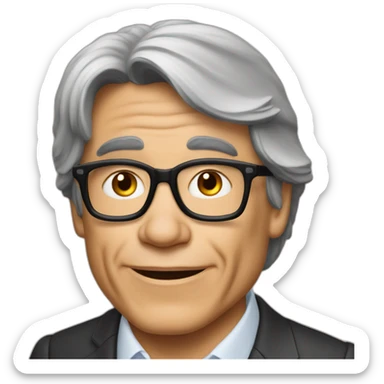 Bernard Tapie jeune sticker