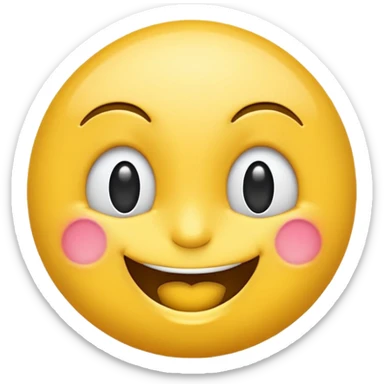 winking emoji with large LoL letters sticker