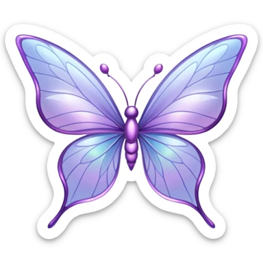 Lilac fairy wings sticker