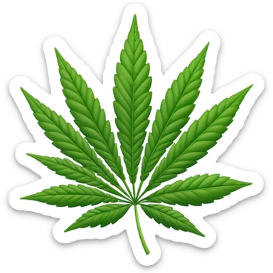 emoji de marihuana sticker