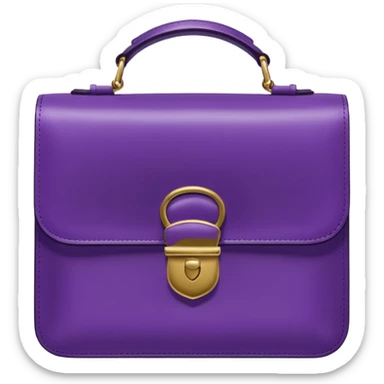 Purple purse sticker