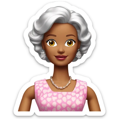 1979 heart family mom Barbie doll  sticker