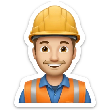 garbage man with helmet sticker