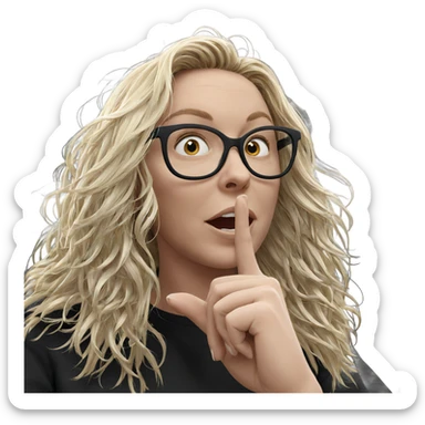 blonde girl in car interior sticker