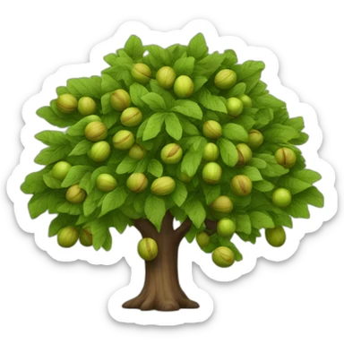 walnut tree sticker