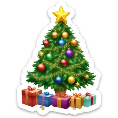 christmas tree sticker