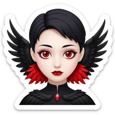 Ange diabolique sticker