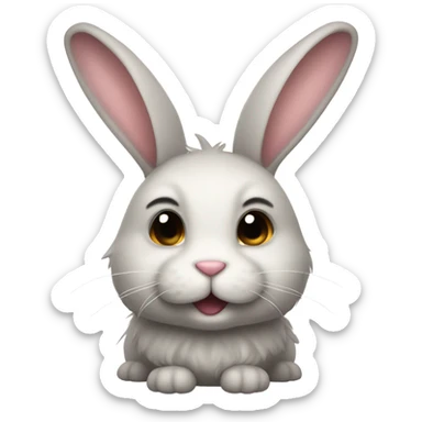 Bunny sticker