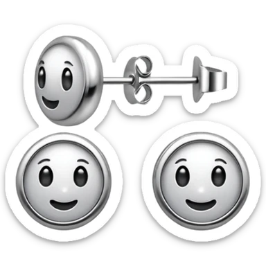 Stud earrings sticker