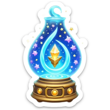 cosmic magic lantern object icon, floating lantern with arcane energy, swirling stars inside, glowing ancient runes, epic fantasy aura, 3D cartoon, mobile game icon style, centered, clean background, no text, no watermark
 sticker