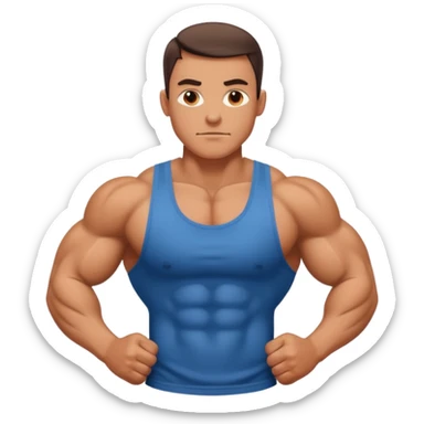 Strong muscle sticker