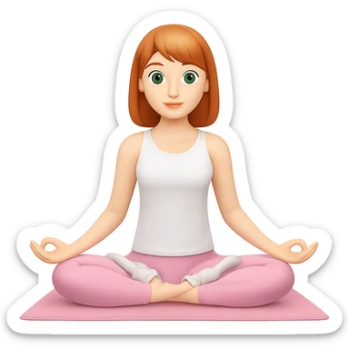 Change her outfit to a fitted white tank top, keep the rest of the outfit and style the same, with no background. sticker