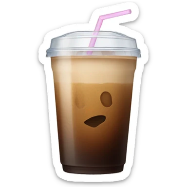 An ice coffee  sticker