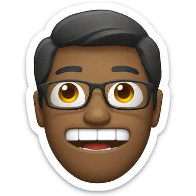 Persona jugando el celular sticker