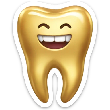 gold tooth sticker