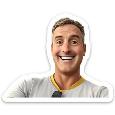 smiling boy in sunglasses sticker