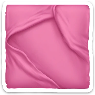 Pink folded blanket sticker