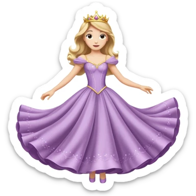 Princess dancing  sticker