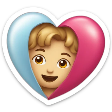 Cœur avec je t'aime dedans sticker