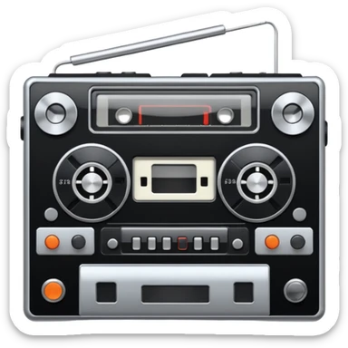 Cassette Player sticker