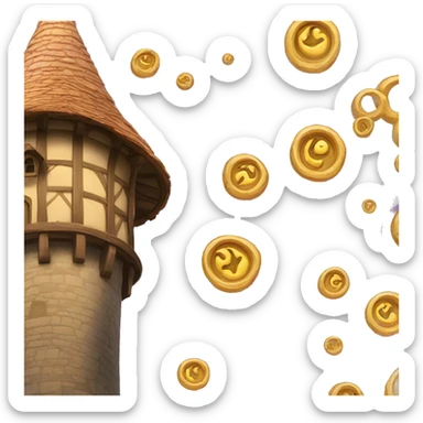 rapunzel tower sticker
