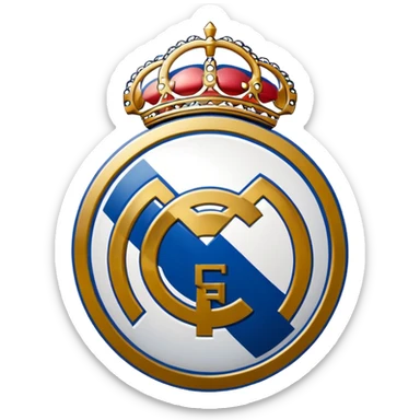 I want an emoji of real madrid logo of football and it should look realistic sticker