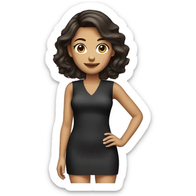 Minidress brunette  sticker