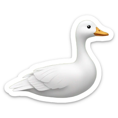 goose by a gravestone sticker