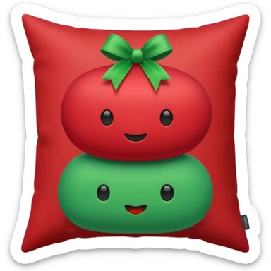 Xmas Stack pillow no face sticker