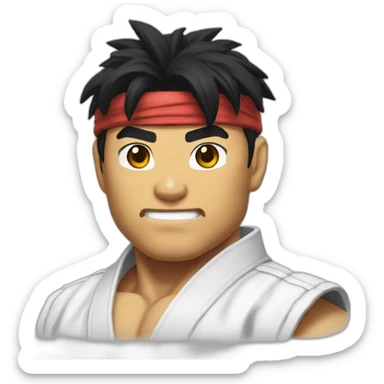 ryu de street fighter sticker