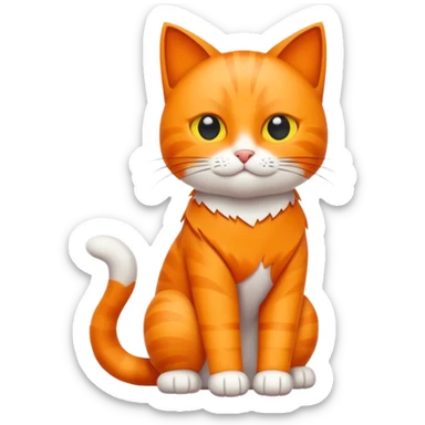 Bitte mach mir eine Katze mit Nike Sachen  sticker