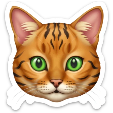 cute Bengal cat sticker