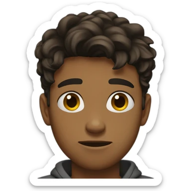 18 years old boy sad full body sticker