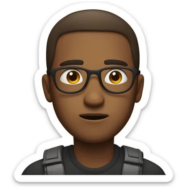 A person giving a side eye  sticker