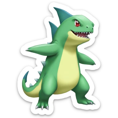 Larvitar-Sharpedo-Gabite-Digimon Full Body sticker