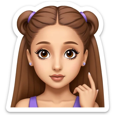 Ariana Grande as a pop star sticker