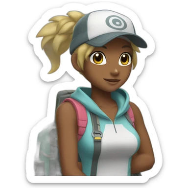 Serena Pokemon Trainer sticker