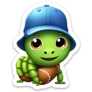 Cute caterpillar with a baseball hat sticker