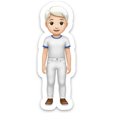 Cute Child with white pants sticker