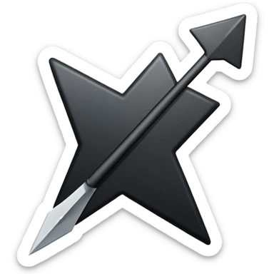 black pc cursor sticker