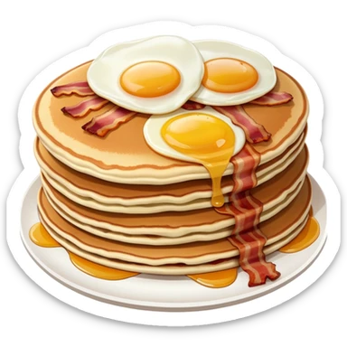 Big yummy breakfast that smells good sticker
