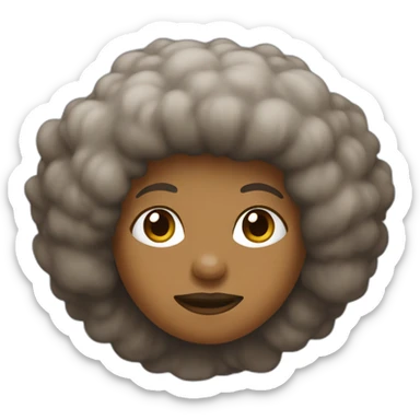Metisse with a Brown afro sticker