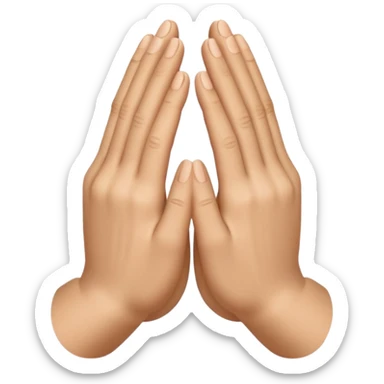 pray hands sticker