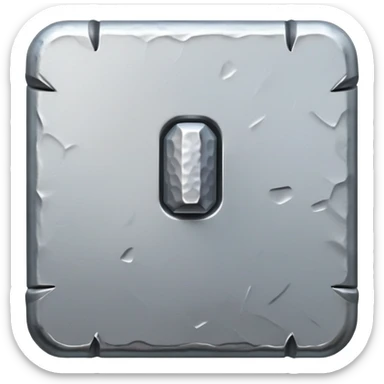 small, fat wall nail with a hammered look sticker