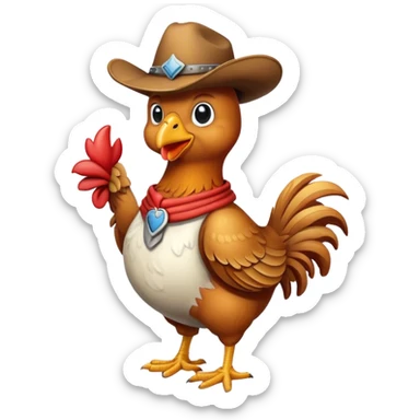 Merge a 🤠 and 🐥 sticker