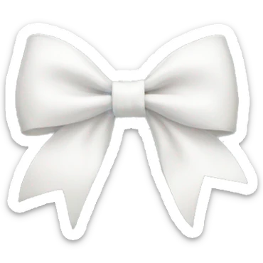 white bow sticker