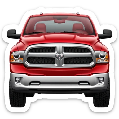 2011 dodge ram red sticker